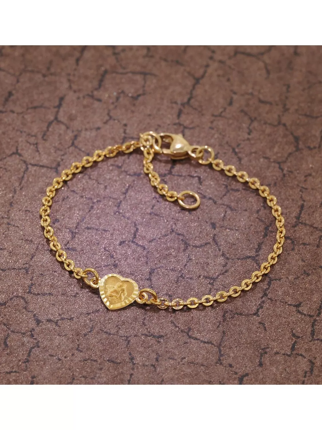 trendor Armband Fur Babys 333 Gold/8 Kt Mit Engel-Plakette 14 Cm | Kinderschmuck