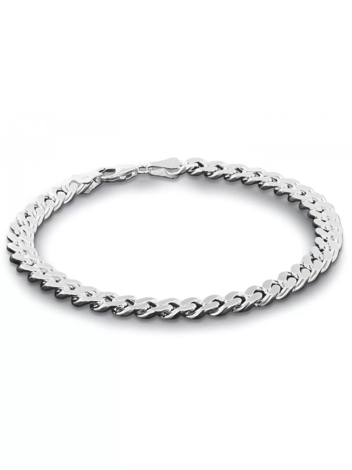 trendor Armband Fur Manner 925 Silber Massiv Panzerkette Breite 6,9 Mm | Herrenschmuck