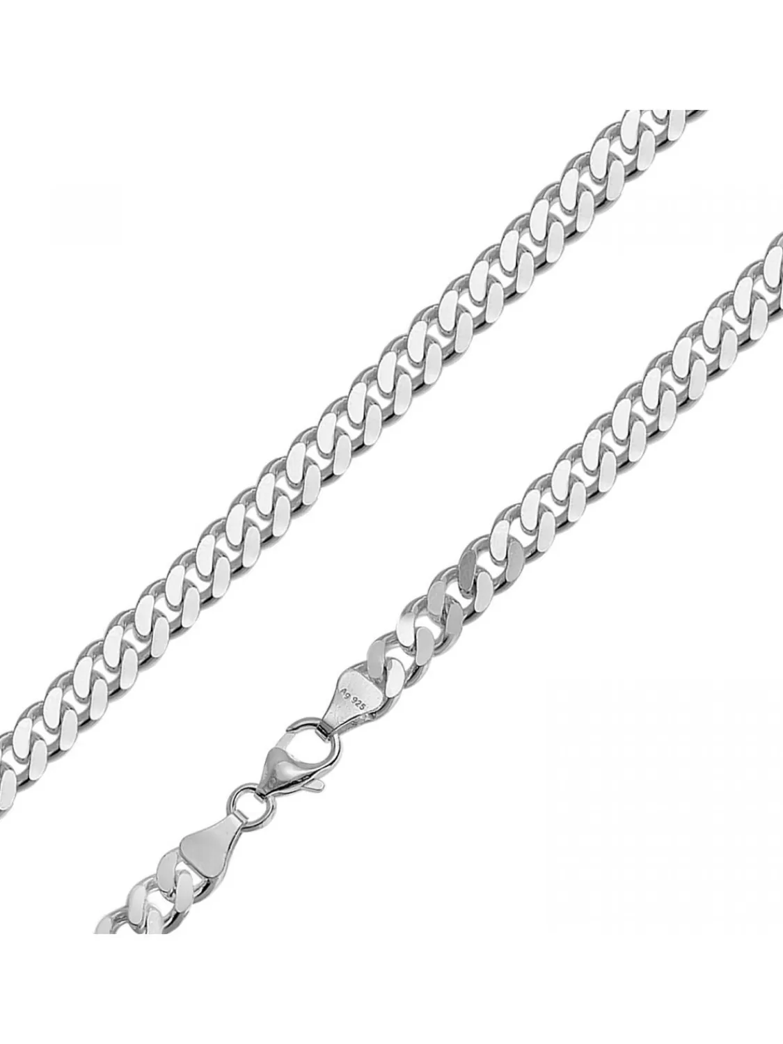 trendor Armband Fur Manner 925 Silber Massiv Panzerkette Breite 6,9 Mm | Herrenschmuck