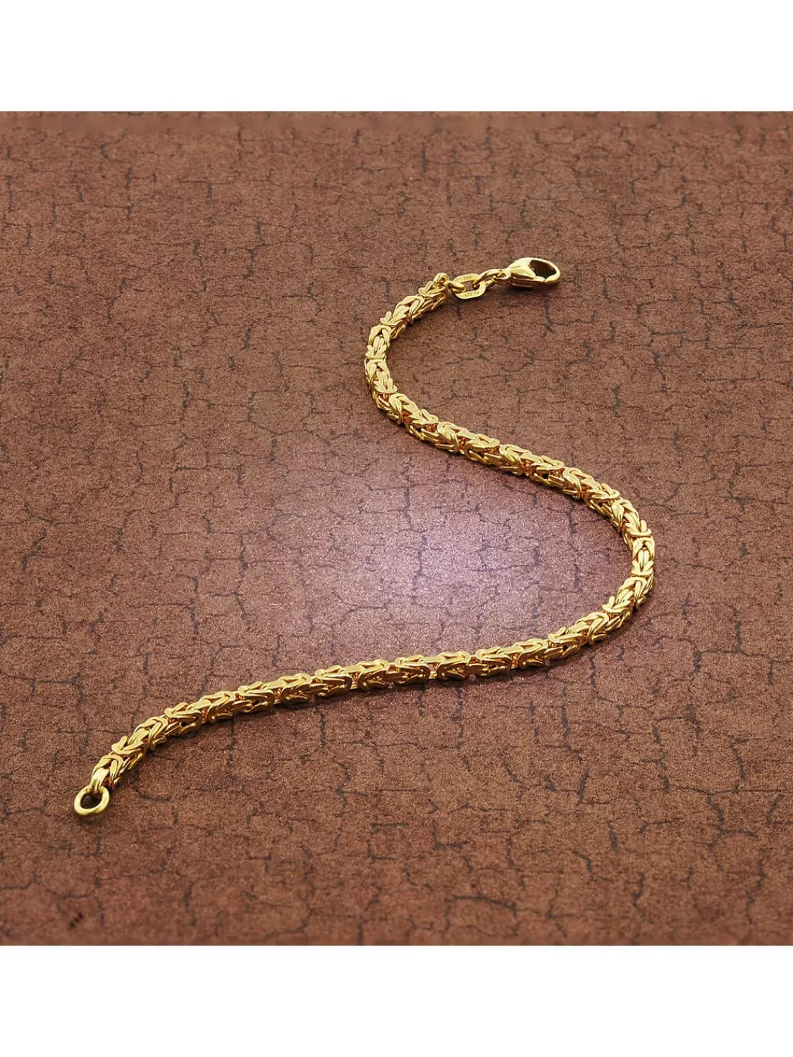trendor Armband Konigskette Gold Auf 925 Silber 2,8 Mm Breite | Herrenschmuck