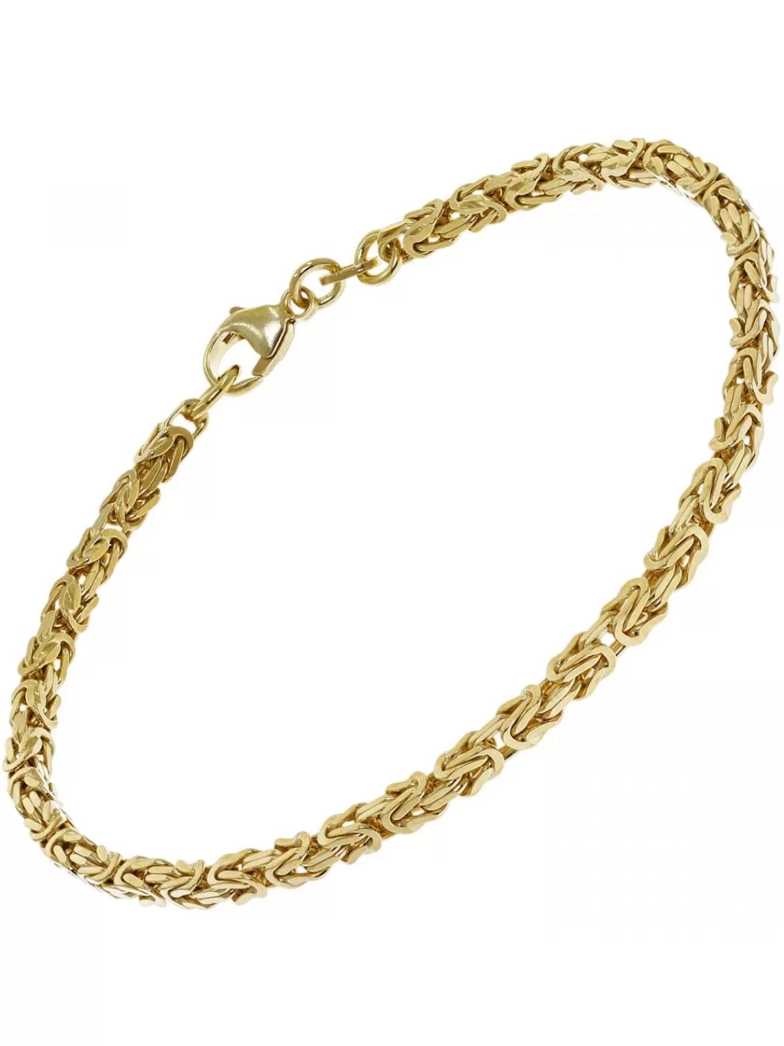 trendor Armband Konigskette Silber 925 Vergoldet Breite 2,8 Mm | Herrenschmuck