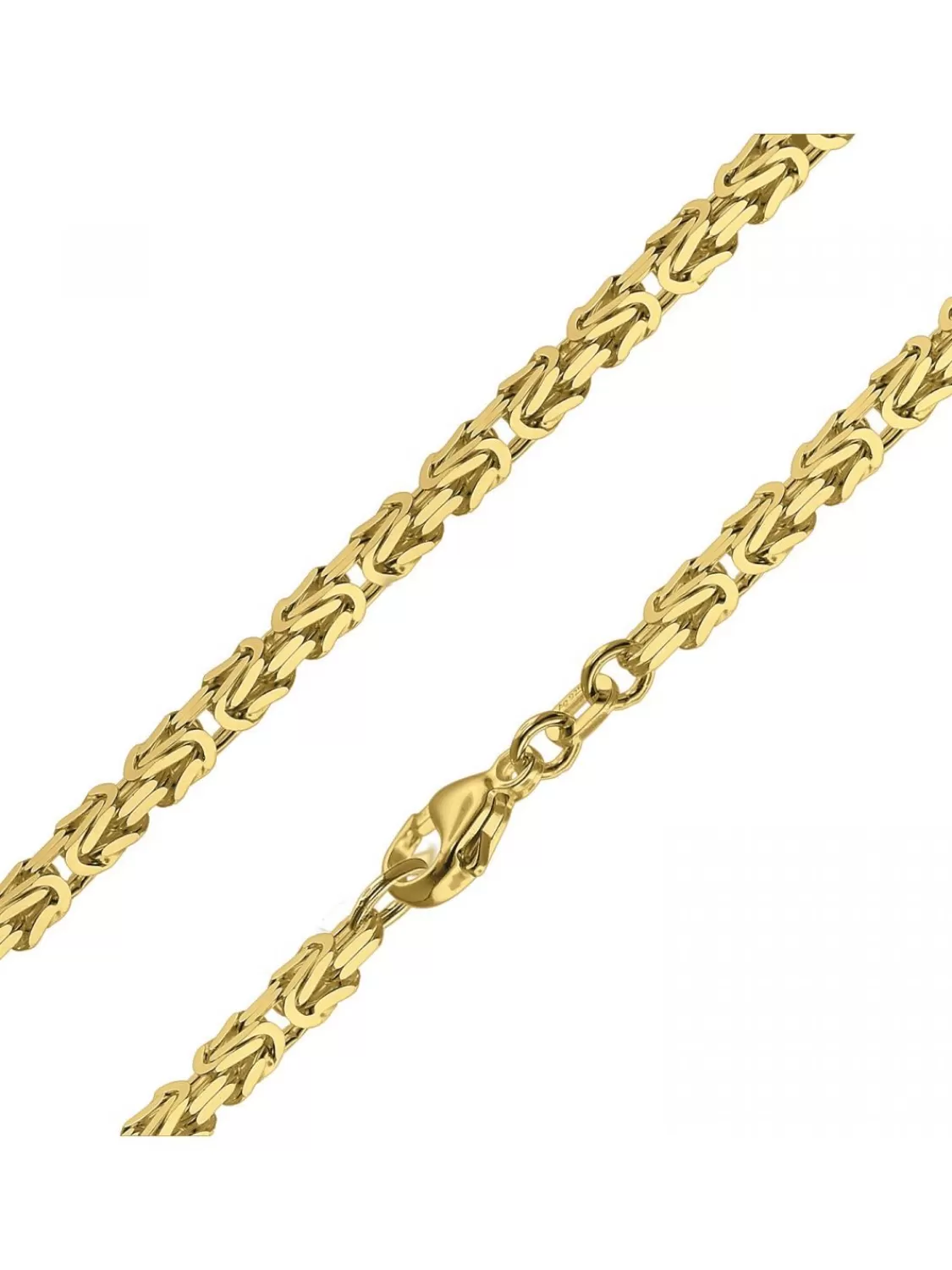 trendor Armband Konigskette Silber 925 Vergoldet Breite 2,8 Mm | Herrenschmuck
