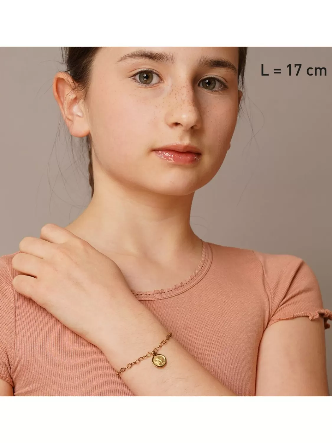 trendor Armband Mit Engel-Anhanger 925 Silber Goldplattiert 17 Cm | Kinderschmuck