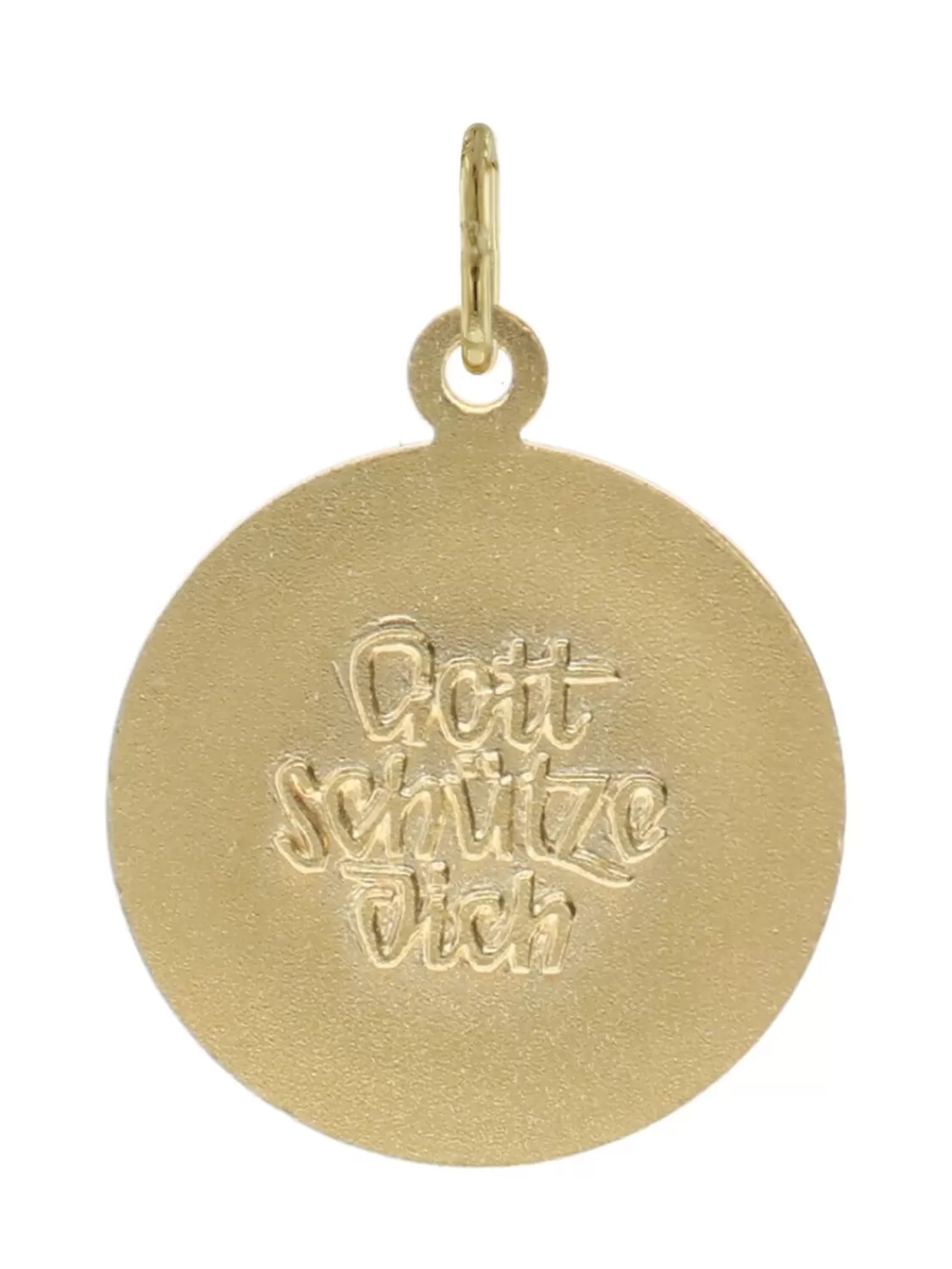 trendor Christophorus Anhanger 333 Gold Mit Vergoldeter Silberkette | Herrenschmuck