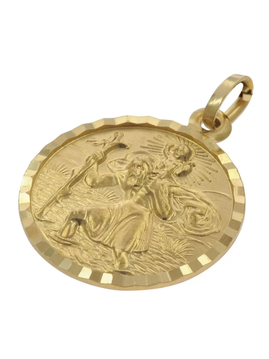 trendor Christophorus Anhanger Gold 333 Mit Plattierter Herren-Halskette | Herrenschmuck