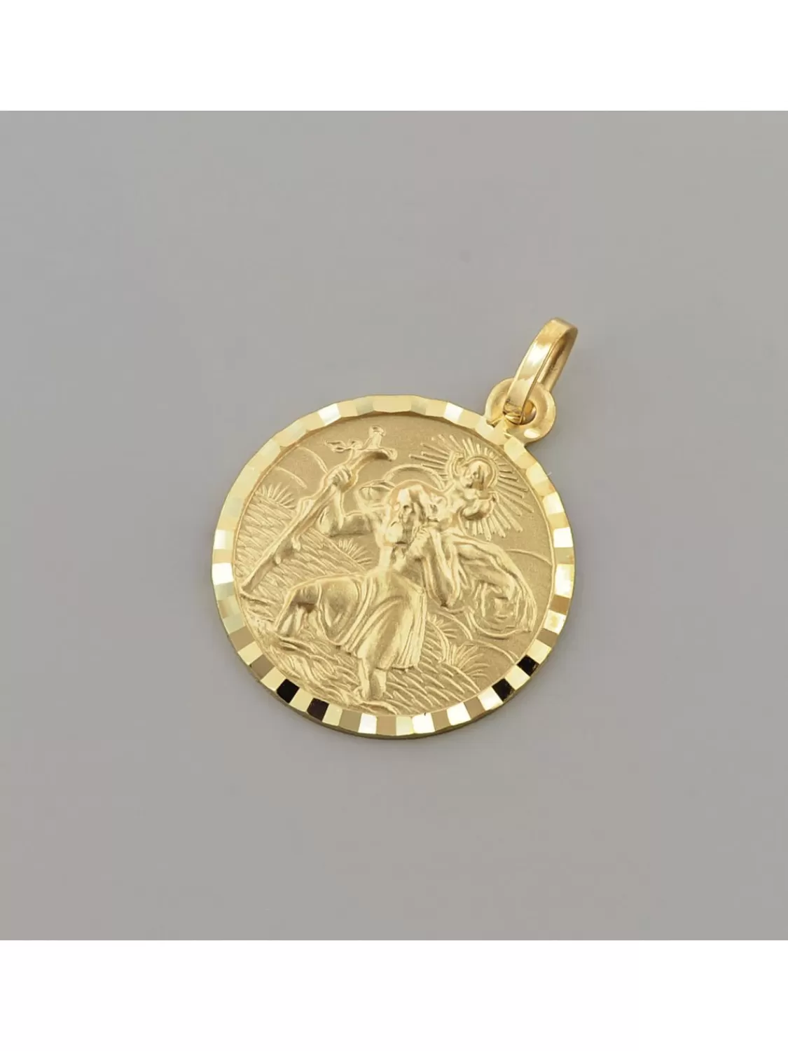 trendor Christophorus Anhanger Gold 585 (14K) Schutzpatron 18 Mm | Herrenschmuck