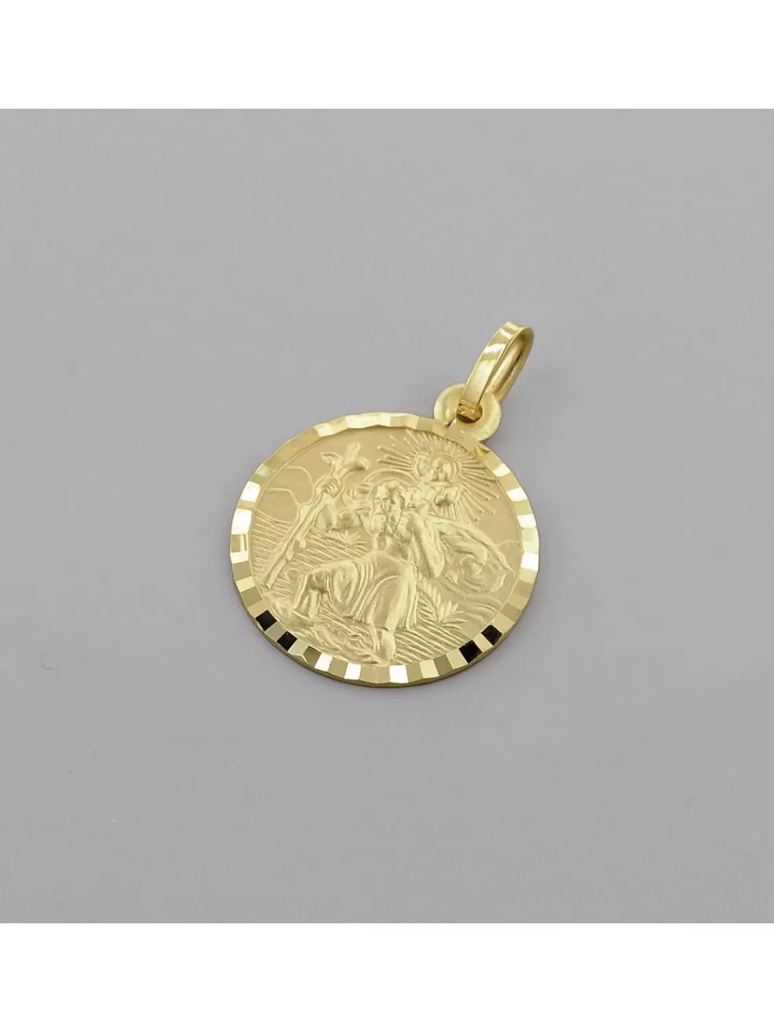 trendor Christophorus Gold 585 (14K) Schutzpatron Anhanger 16 Mm | Herrenschmuck