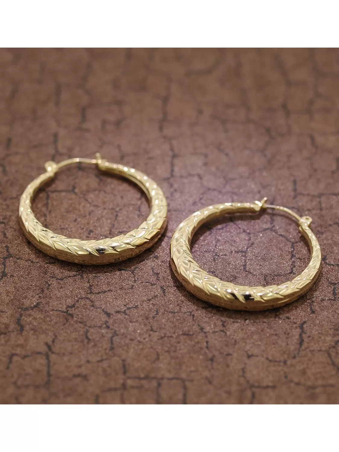 trendor Creolen Ohrringe 333 Gold 8 Karat 28 Mm | Damenschmuck
