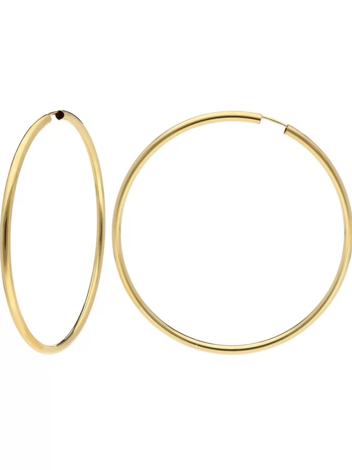 trendor Creolen Ohrringe Gold 333 / 8K Breite 2,5 Mm O 60 Mm | Damenschmuck