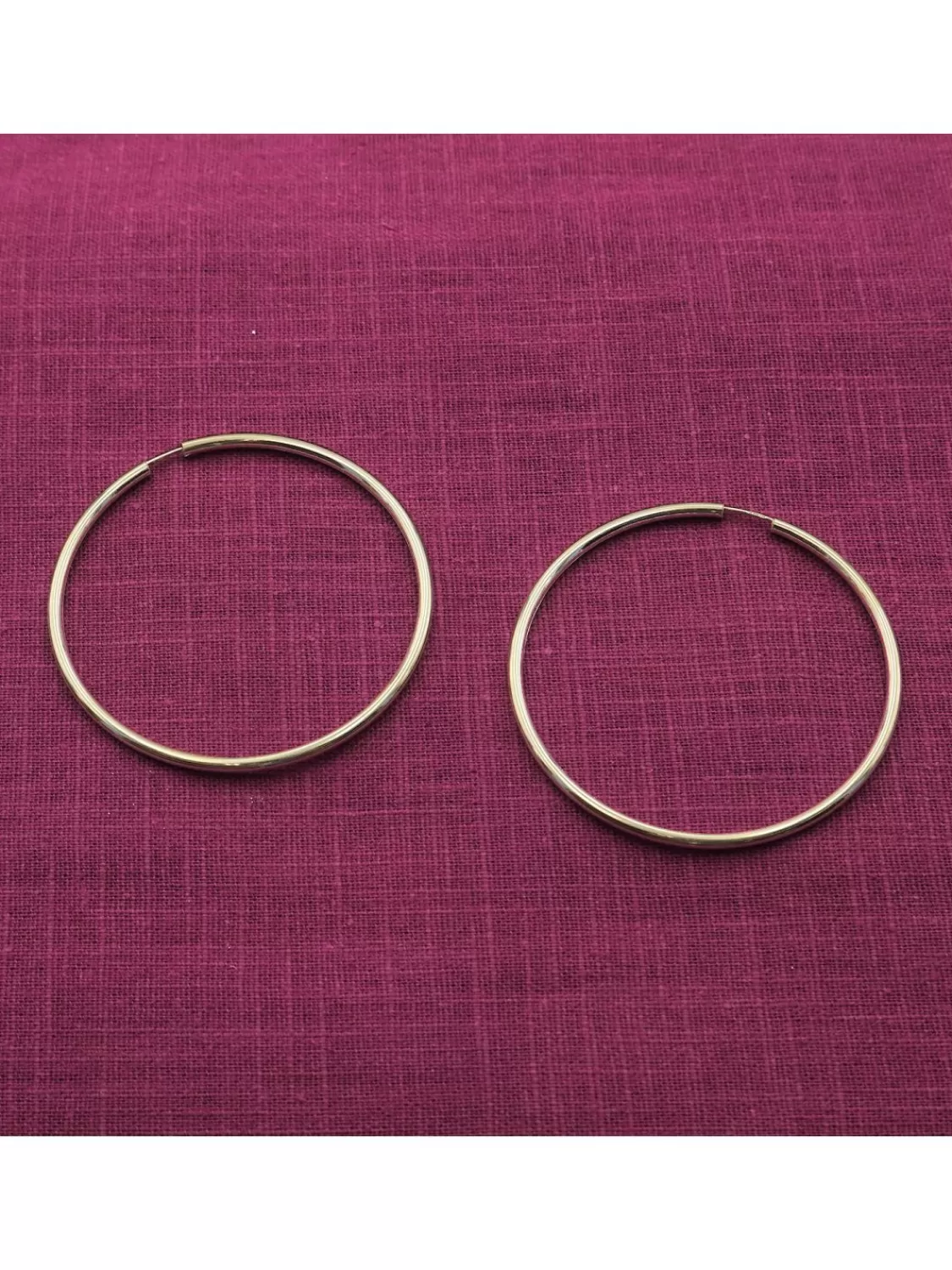 trendor Creolen Ohrringe Gold 333 / 8K Breite 2,5 Mm O 60 Mm | Damenschmuck