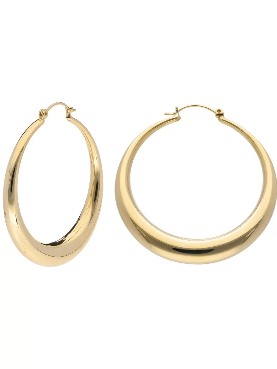 trendor Damen Creolen Ohrringe 333 Gold 8 Karat 40 Mm | Damenschmuck