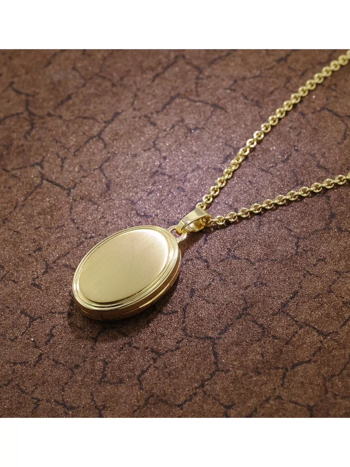 trendor Damen Medaillon Mit Halskette Gold Auf Silber 925 | Damenschmuck