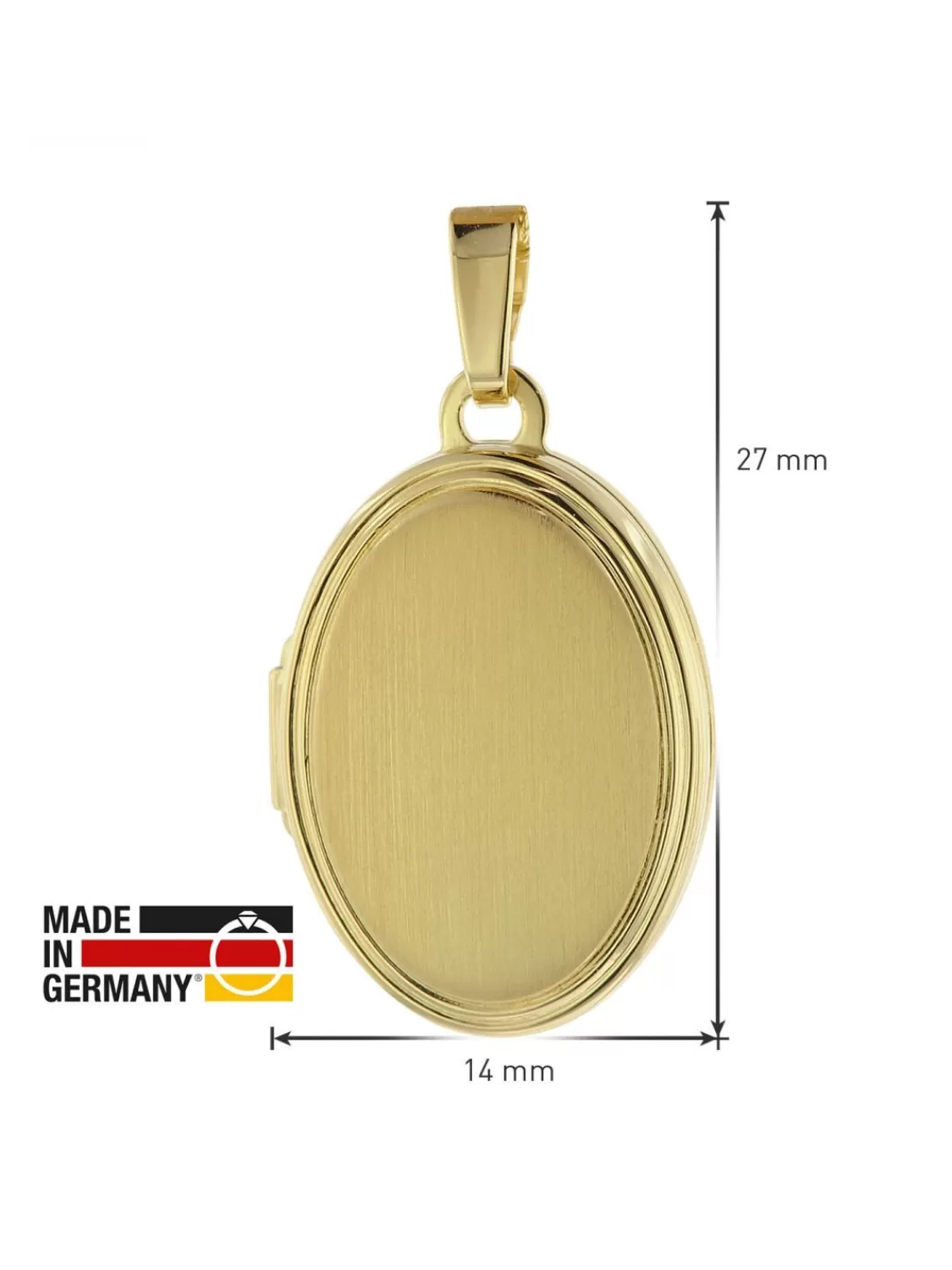 trendor Damen Medaillon Mit Halskette Gold Auf Silber 925 | Damenschmuck