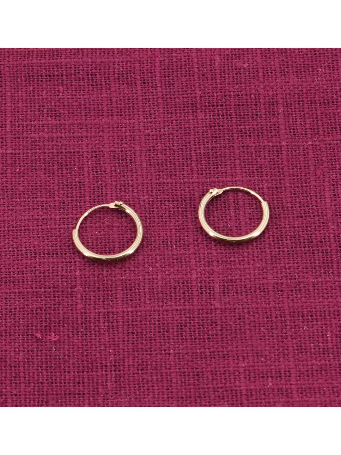 trendor Damen Ohrringe Gold 333 / 8K Creolen Breite 1,3 Mm O 13 Mm | Herrenschmuck