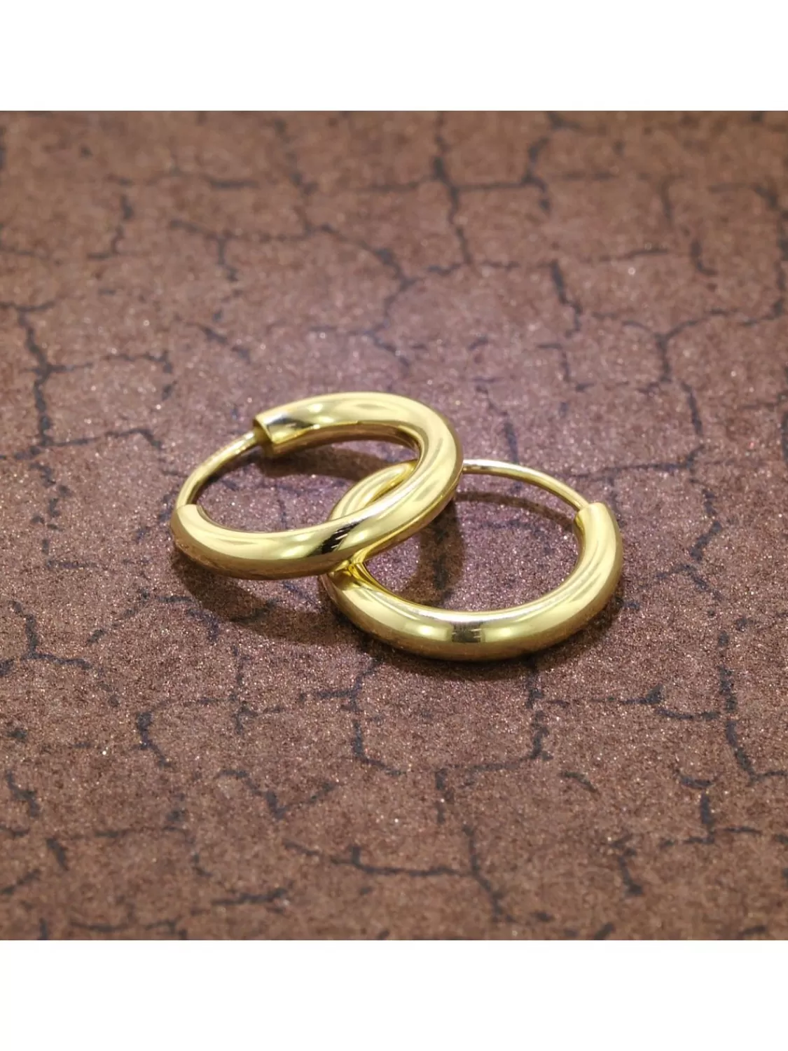 trendor Damen Ohrringe Gold 333 / 8K Creolen Breite 2,5 Mm O 15 Mm | Damenschmuck