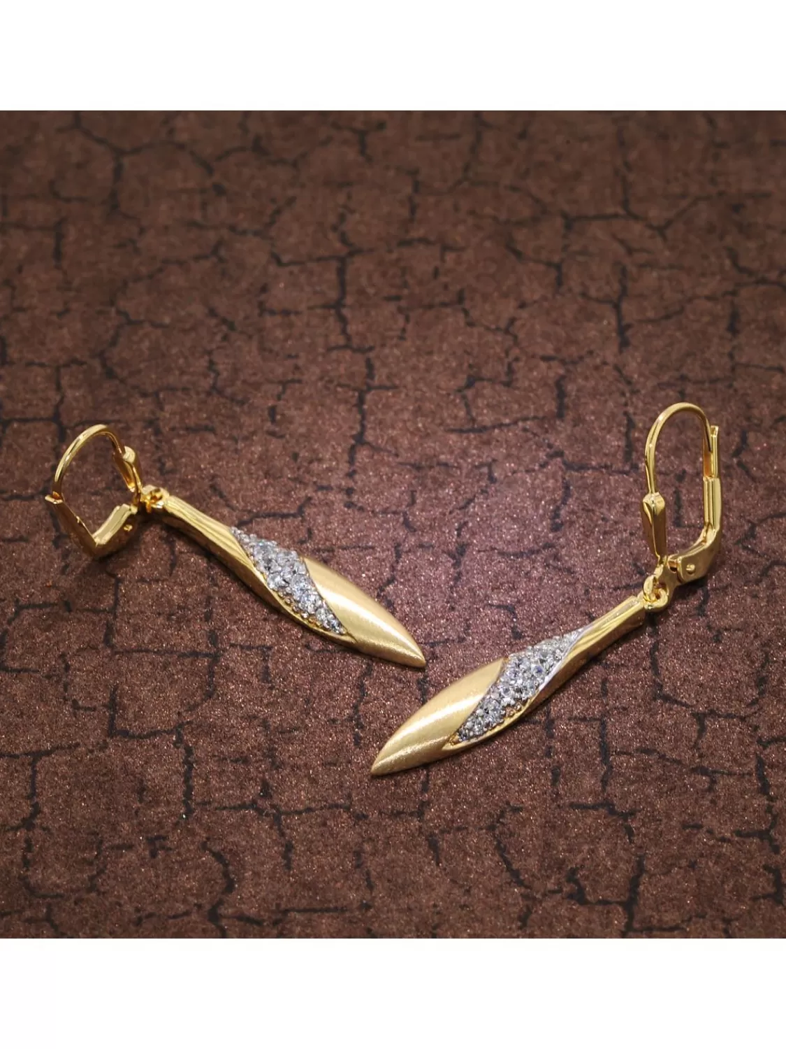 trendor Damen Ohrringe Gold Auf Silber 925 Zirkonia Ohrhanger | Damenschmuck