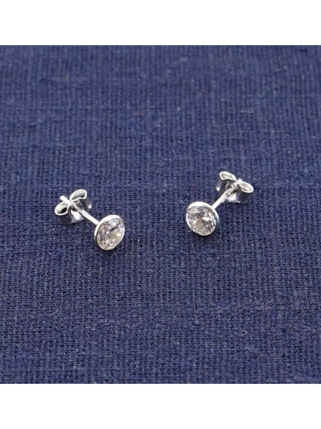 trendor Damen Und Herren Ohrringe 925 Silber Zirkonia-Ohrstecker 5,5 Mm | Herrenschmuck