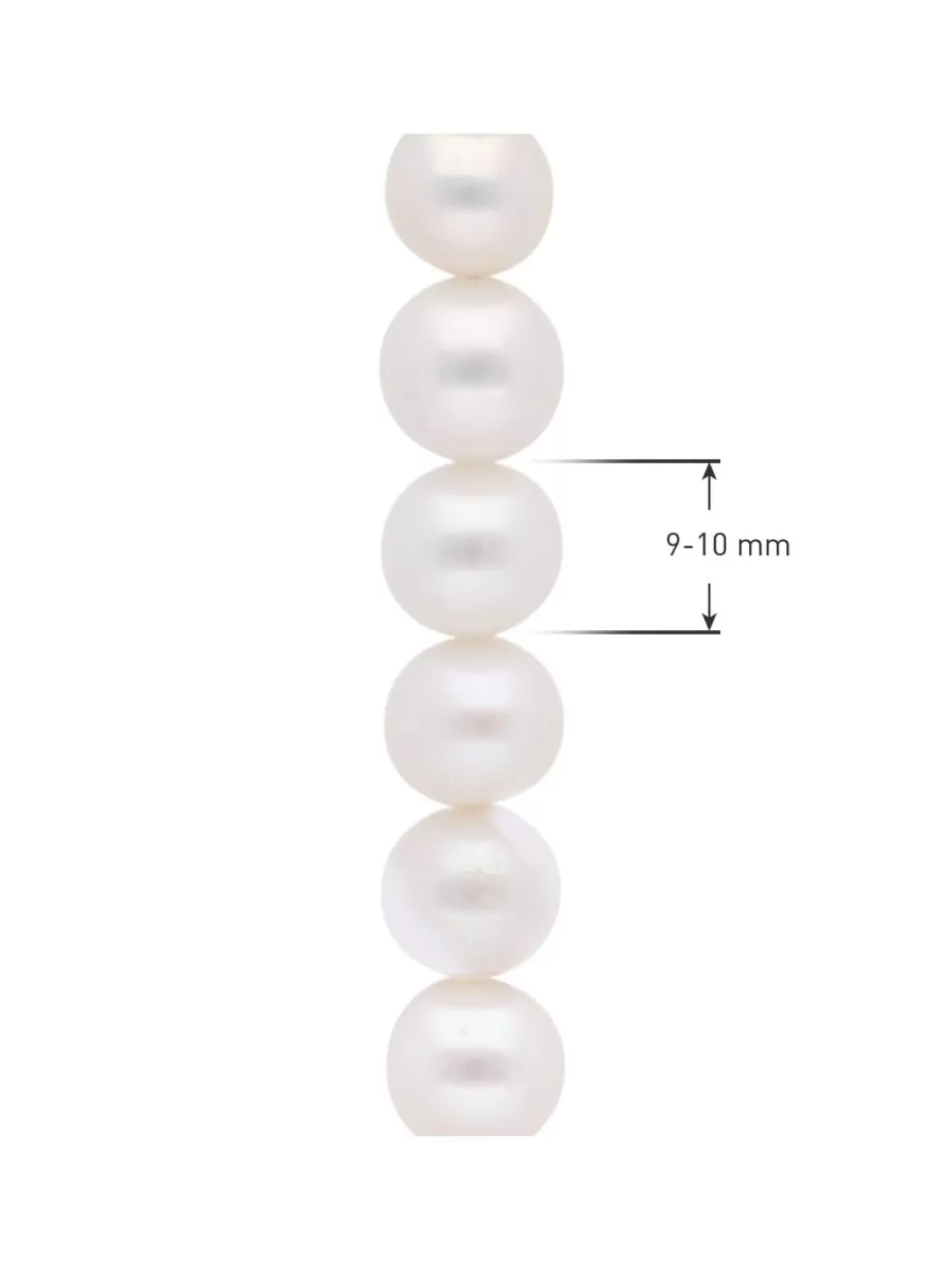 trendor Damen Und Herren Perlenkette 925 Silber Suswasserperlen 9-10 Mm | Herrenschmuck