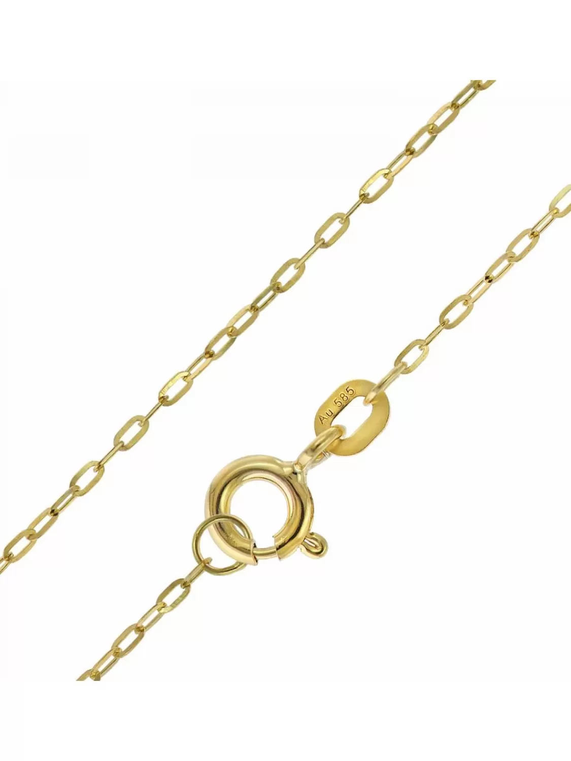 trendor Damen-Halskette 585 Gold / 14 Karat Flachanker 1,1 Mm Breit | Damenschmuck