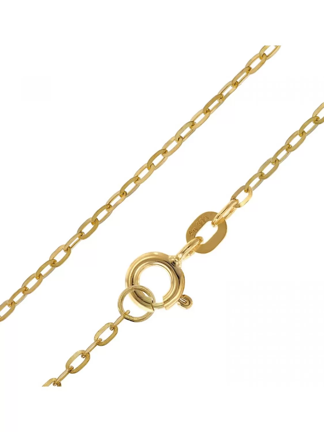 trendor Damen-Halskette Fur Anhanger 585 Gold 14K Flachanker 1,3 Mm | Damenschmuck