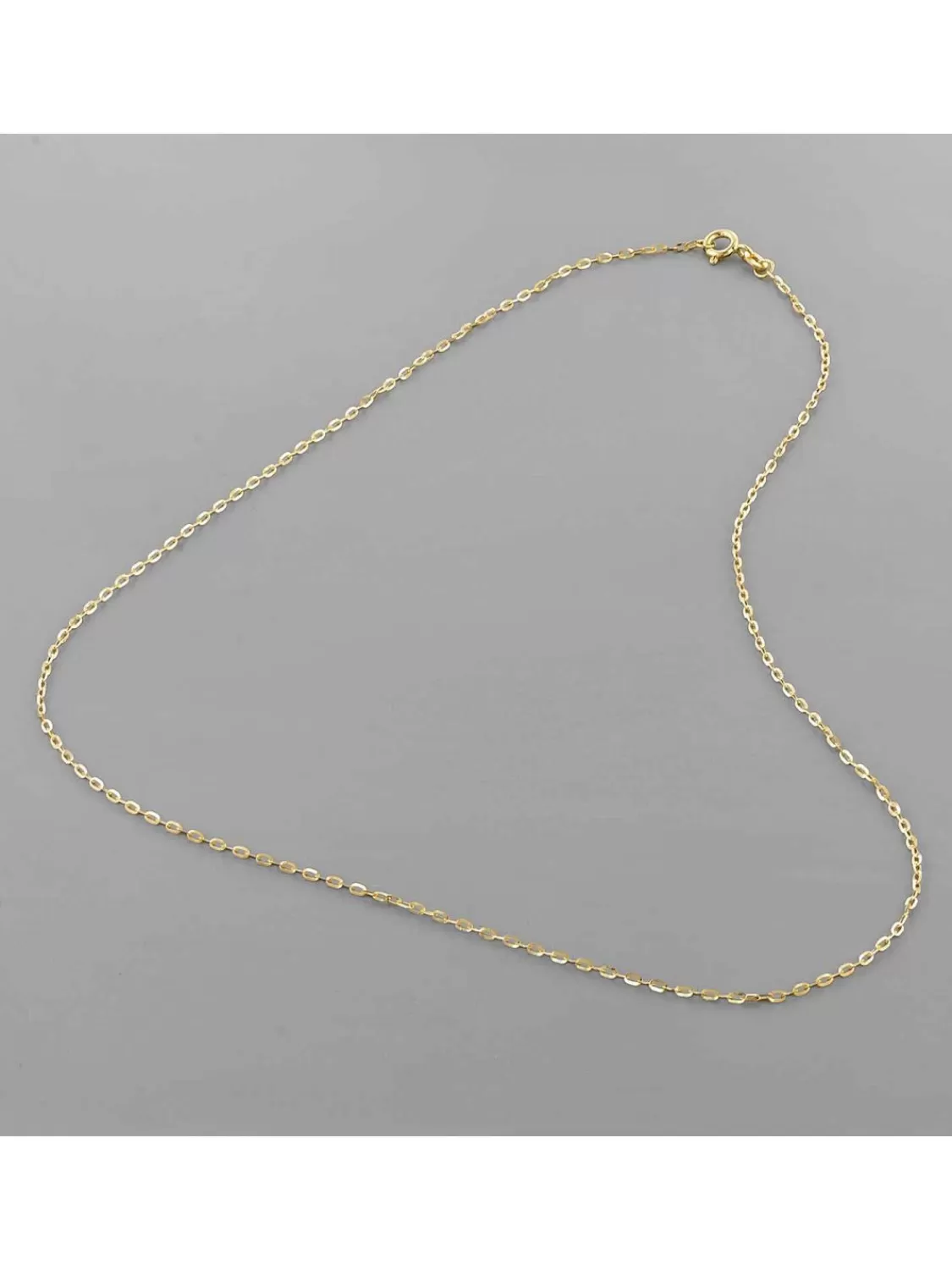 trendor Damen-Halskette Fur Anhanger 585 Gold 14K Flachanker 1,3 Mm | Damenschmuck