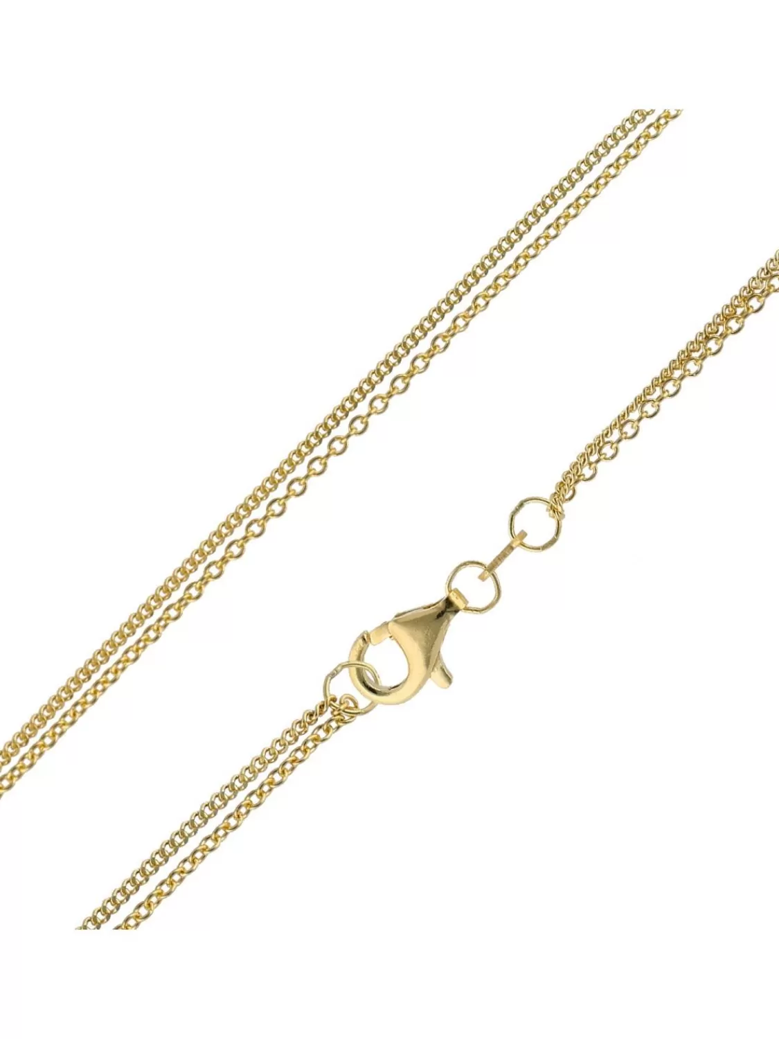 trendor Damen-Halskette Fur Anhanger Gold 333 / 8K Zweireihige Kette | Damenschmuck