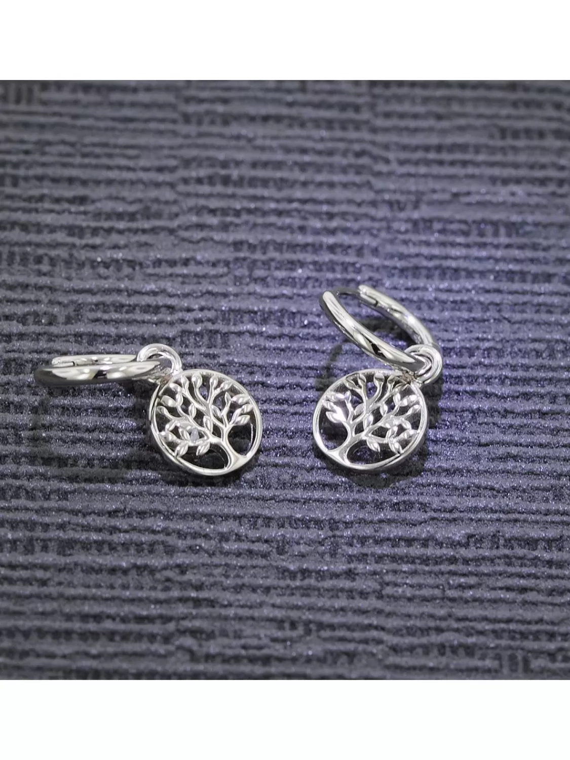 trendor Damen-Ohrringe 925 Silber Creolen Mit Lebensbaum 925 Silber | Damenschmuck