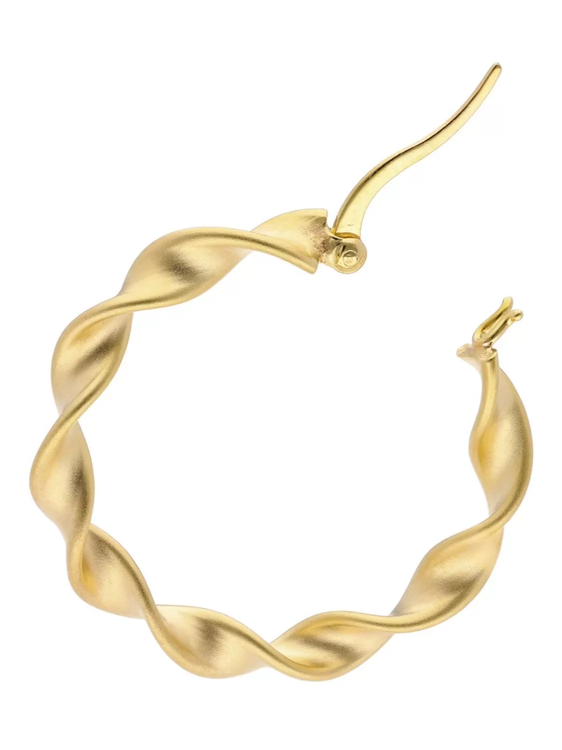 trendor Damen-Ohrringe 925 Silber Vergoldet Creolen O 30 Mm | Damenschmuck