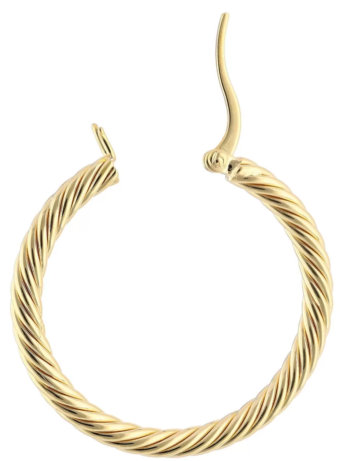 trendor Damen-Ohrringe 925 Silber Vergoldet Creolen O 30 Mm | Damenschmuck