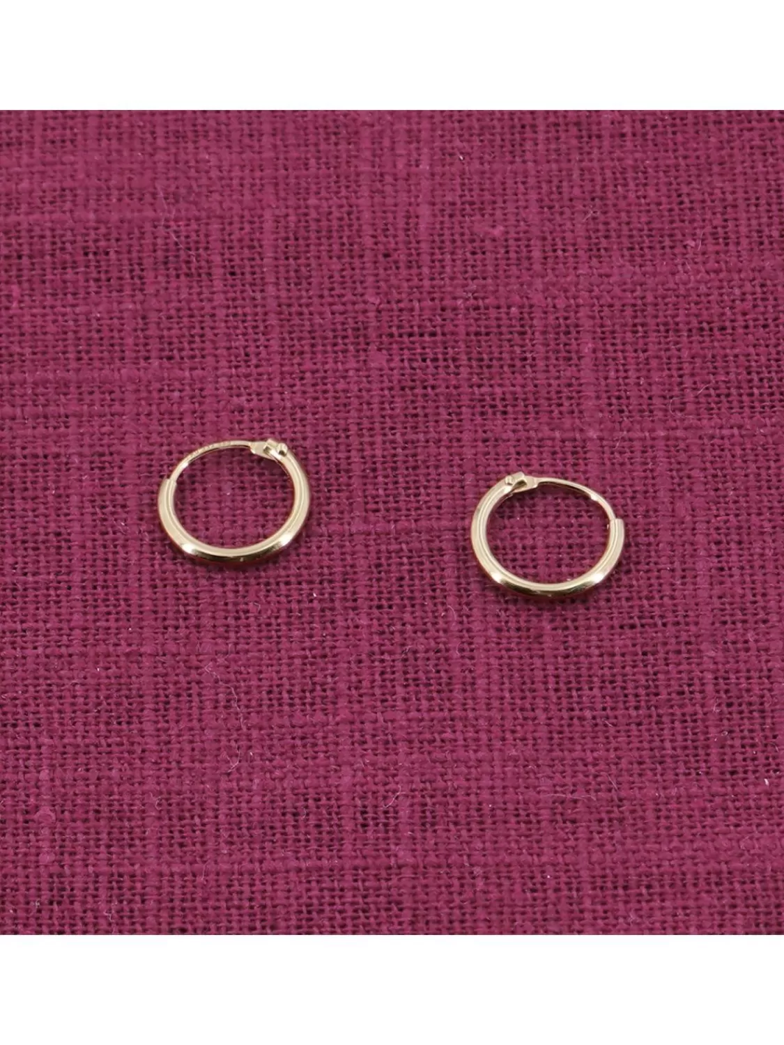 trendor Damen-Ohrringe Gold 333 / 8K Creolen Breite 1,3 Mm O 11 Mm | Damenschmuck