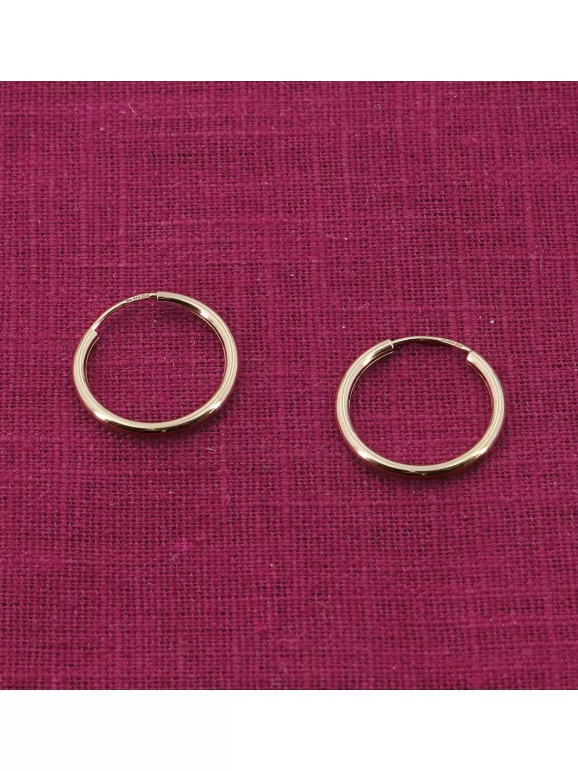 trendor Damen-Ohrringe Gold 333 / 8K Creolen Breite 2 Mm O 20 Mm | Damenschmuck