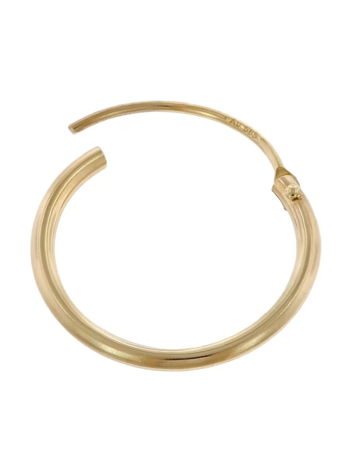 trendor Damen-Ohrringe Gold 585 / 14K Creolen Breite 1,3 Mm O 15 Mm | Damenschmuck