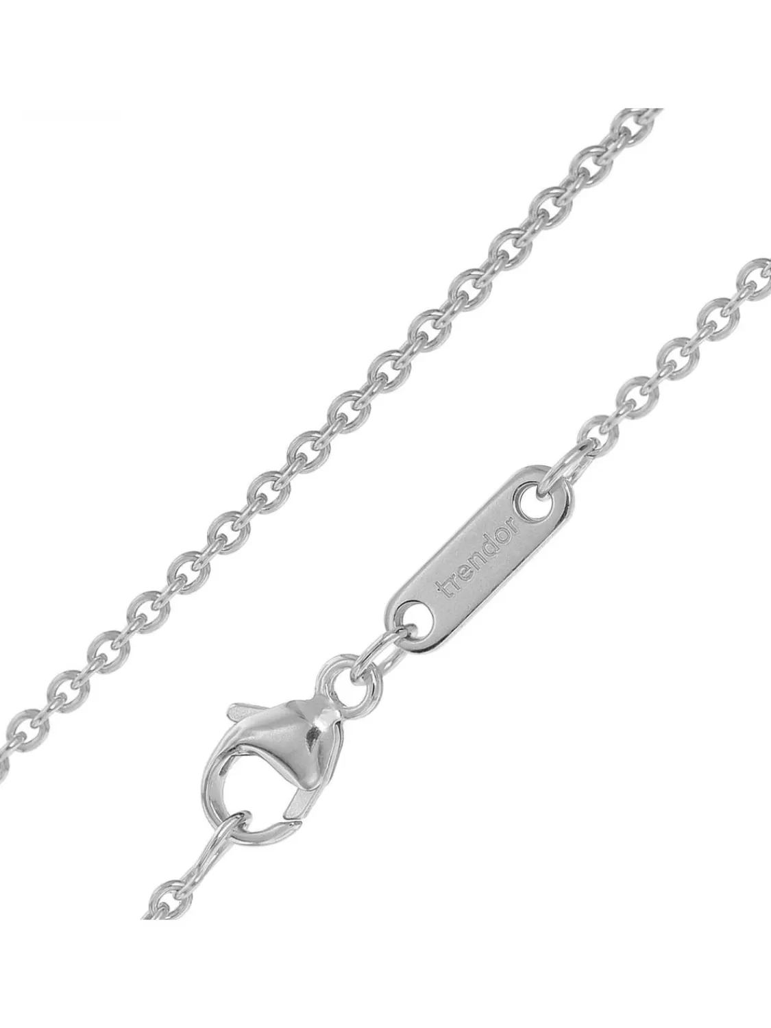 trendor Engel-Anhanger Fur Kinder Weisgold 585 (14 Kt.) Mit Silberkette | Kinderschmuck