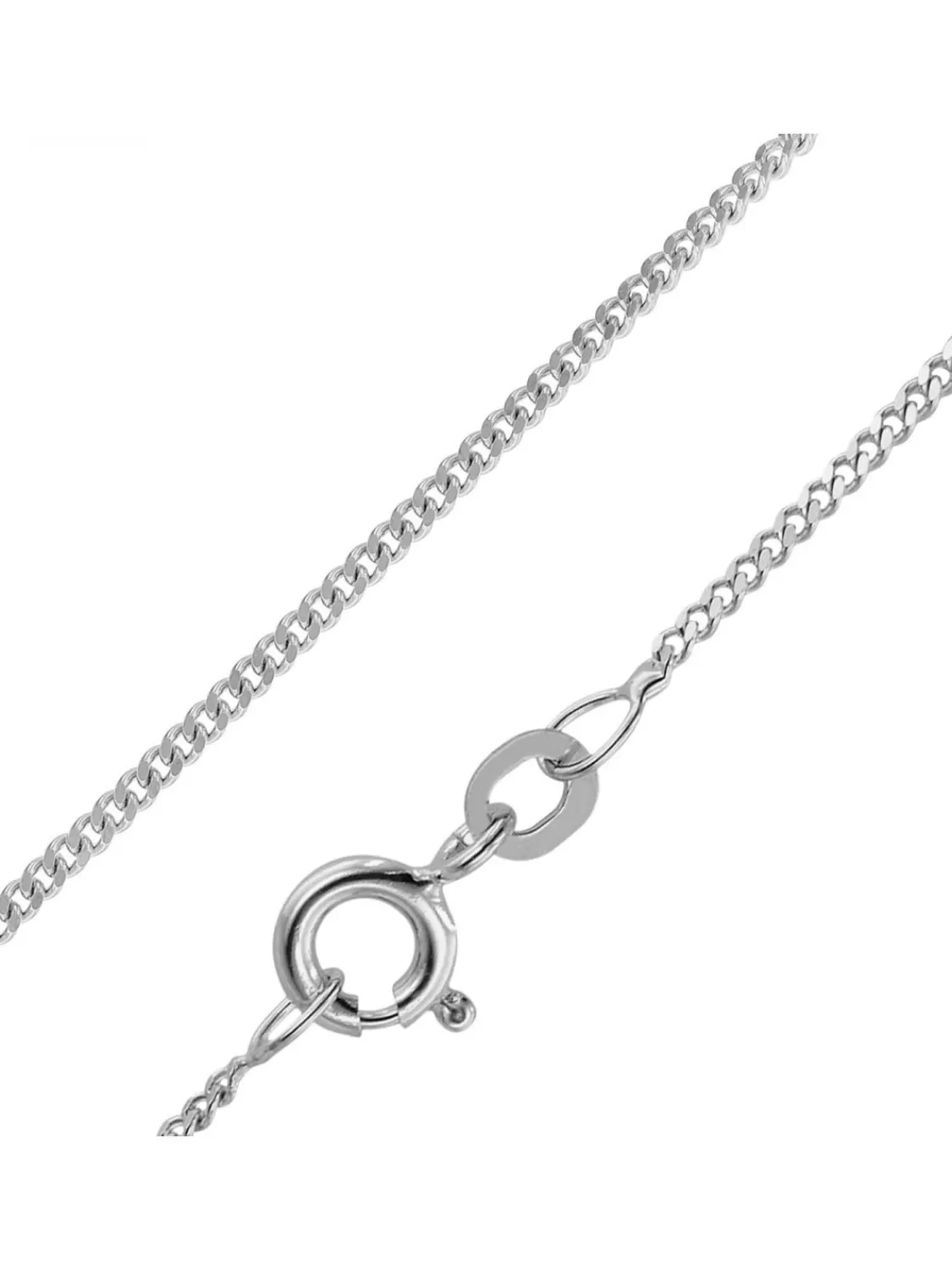 trendor Feine Panzerkette 925 Silber Rhodiniert 1,2 Mm Breit | Damenschmuck
