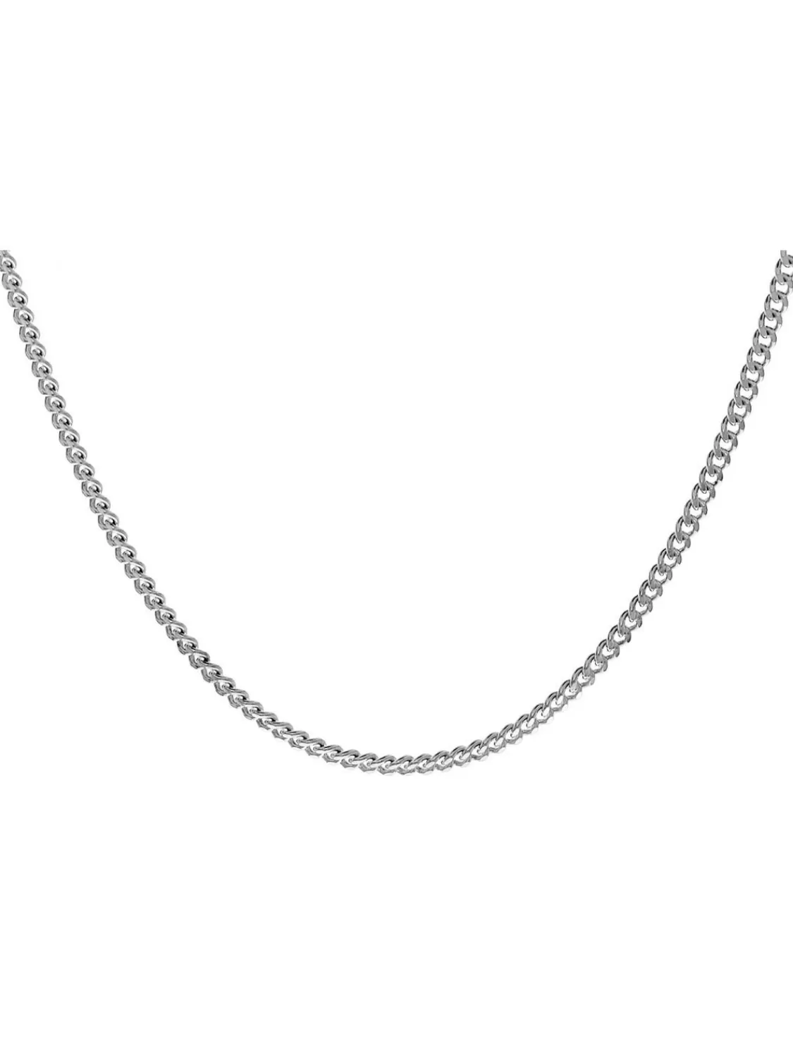 trendor Feine Panzerkette 925 Silber Rhodiniert 1,2 Mm Breit | Damenschmuck