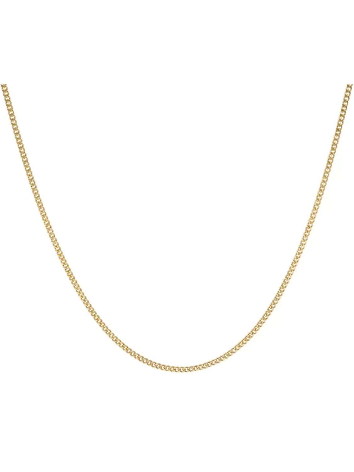 trendor Feine Panzerkette 925 Silber Vergoldet Kette 1,1 Mm Breit | Damenschmuck