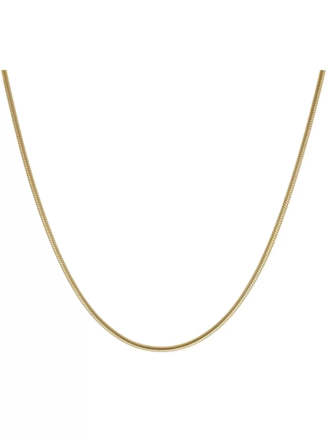 trendor Feine Schlangenkette 925 Silber Vergoldet Kette Damen 1,1 Mm | Damenschmuck