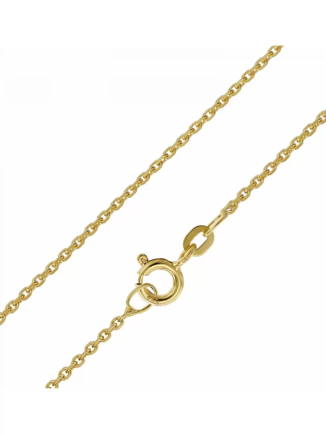 trendor Goldkette Fur Anhanger 585 Gold 14 Karat Anker-Halskette 1,3 Mm | Damenschmuck