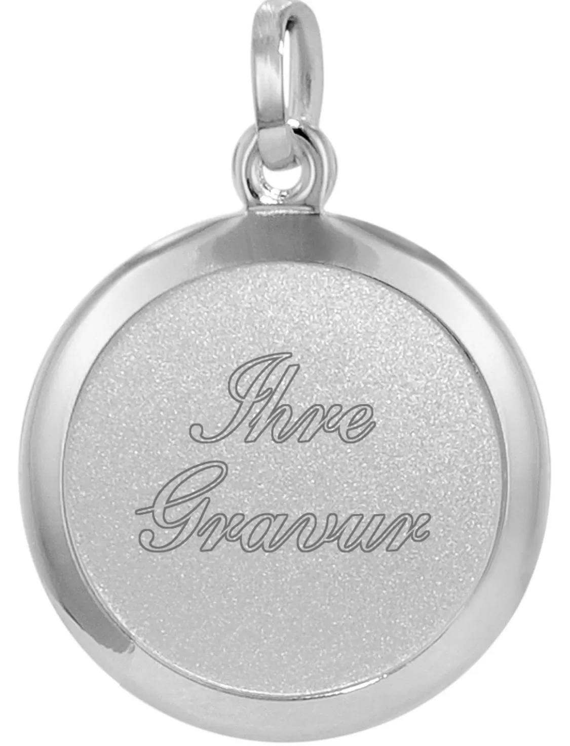 trendor Gravur Anhanger Fur Junge Leute 925 Silber O 18 Mm | Herrenschmuck