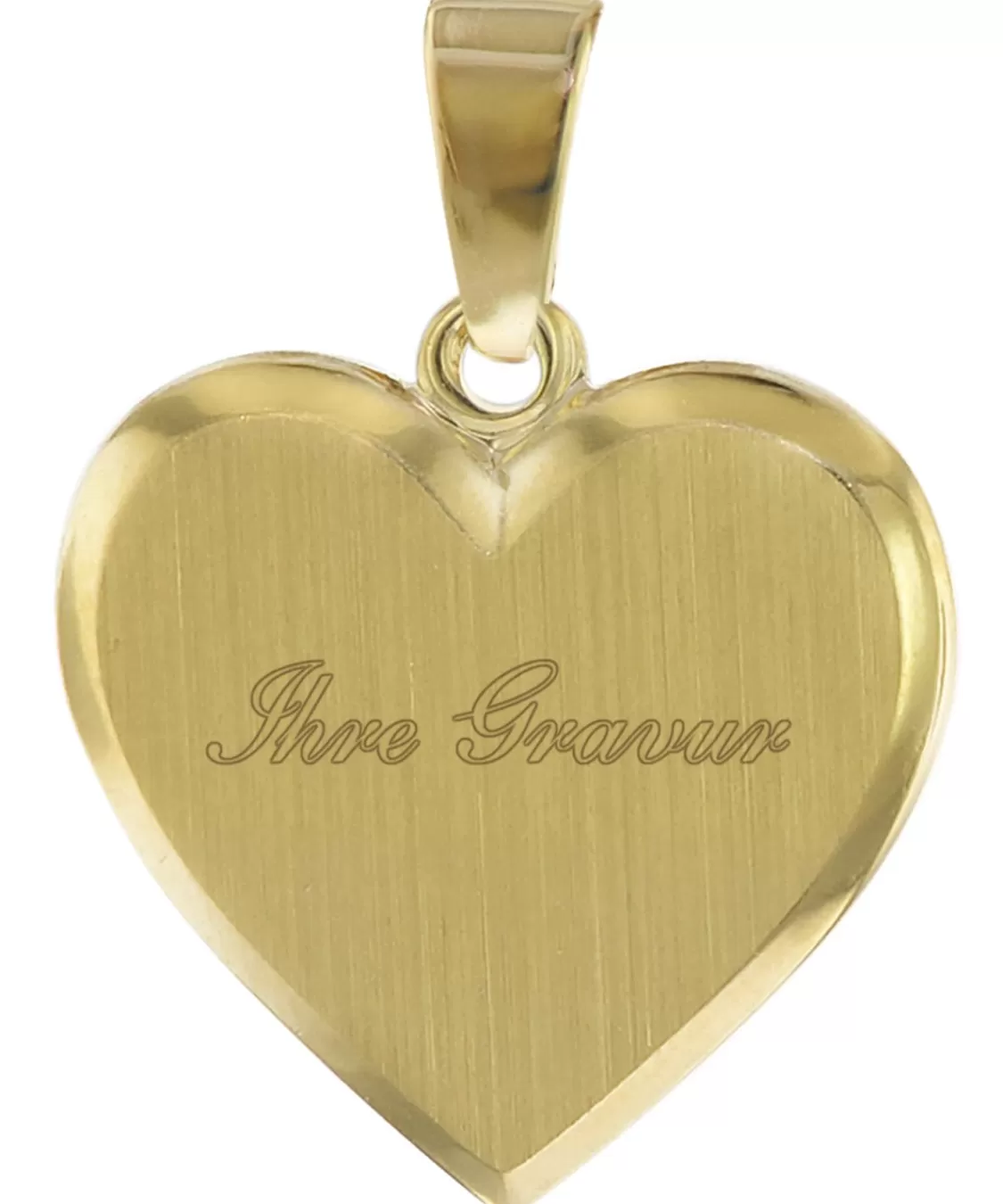trendor Gravur-Anhanger Fur Damen Gold 585 Herz Mit Namen 16 Mm | Damenschmuck