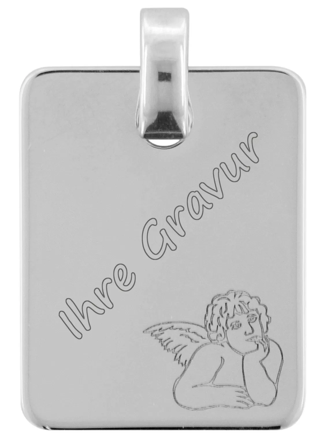 trendor Gravuranhanger Mit Amor 925 Silber 18X14 Mm | Herrenschmuck