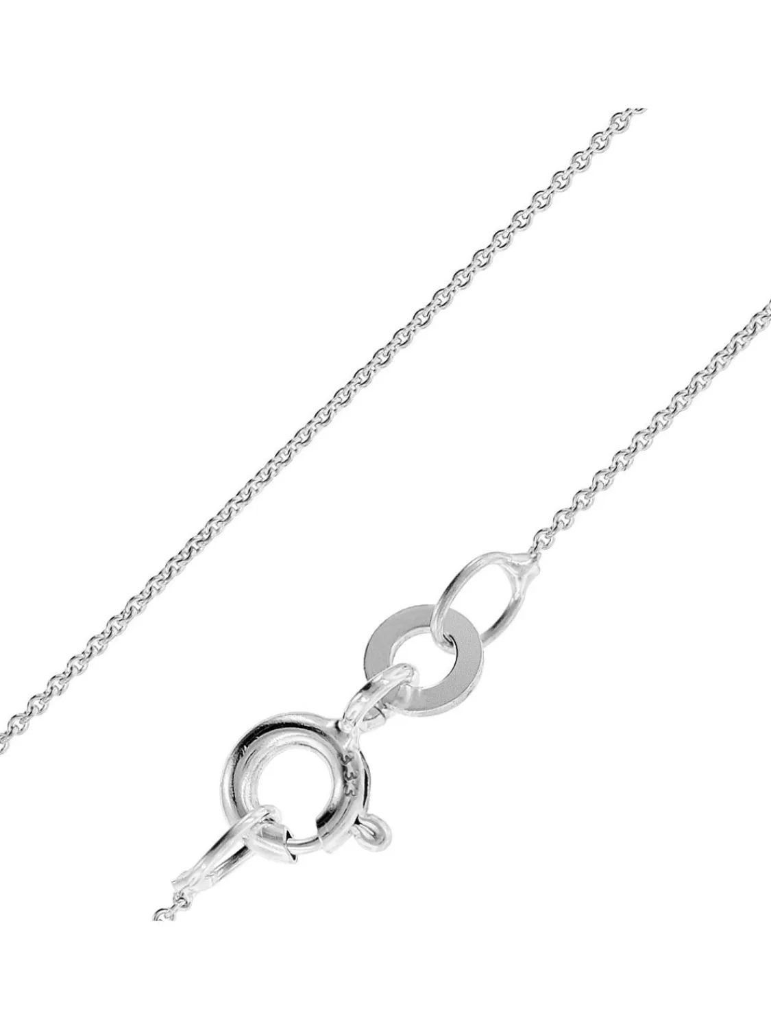trendor Halskette Feine Ankerkette Weisgold 333 / 8K Breite 0,8 Mm | Herrenschmuck