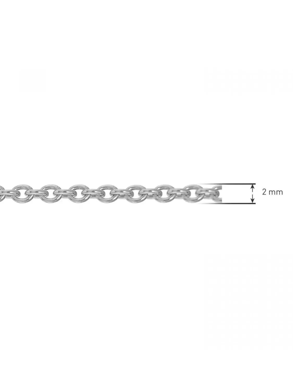 trendor Halskette Fur Anhanger 925 Sterlingsilber Rundanker 2,0 Mm | Damenschmuck