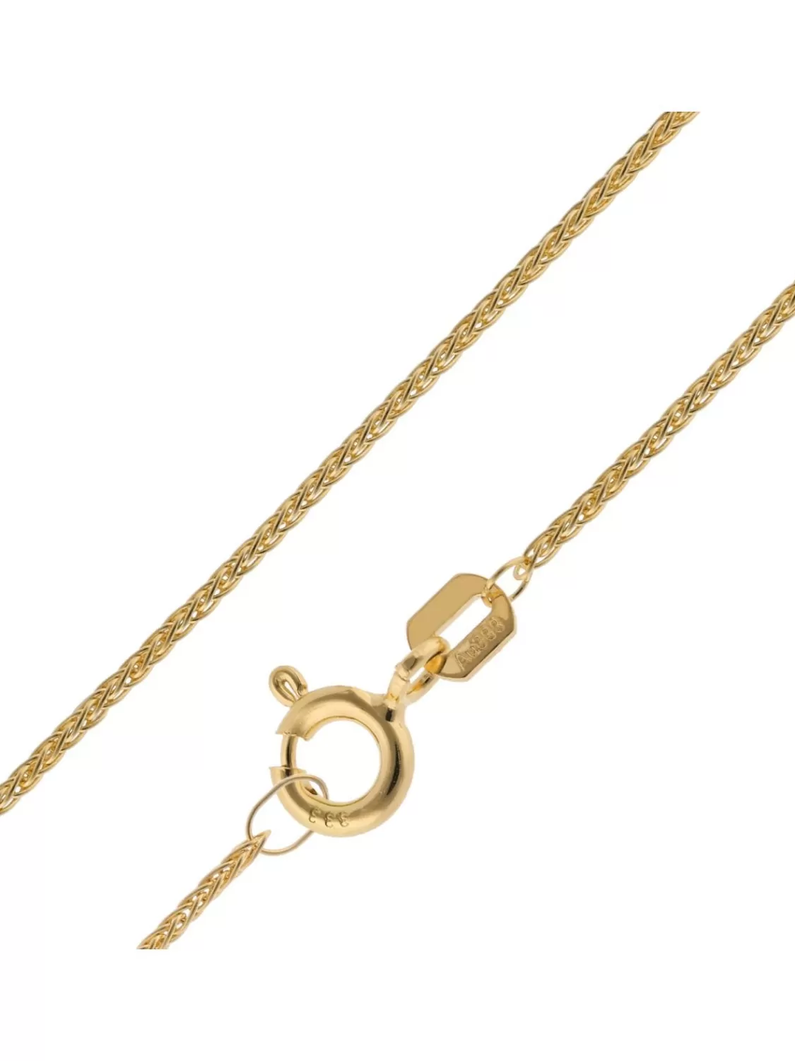 trendor Halskette Fur Anhanger Gold 333 / 8K Zopfkette 0,8 Mm | Herrenschmuck