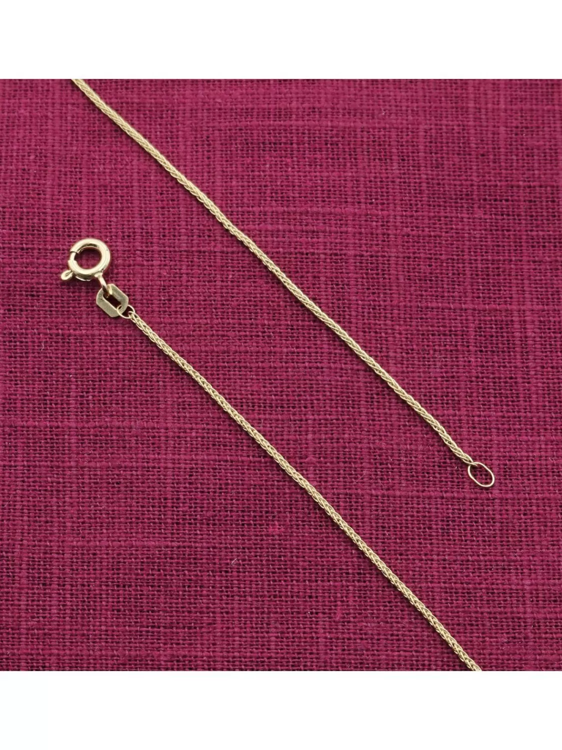 trendor Halskette Fur Anhanger Gold 333 / 8K Zopfkette 0,8 Mm | Herrenschmuck