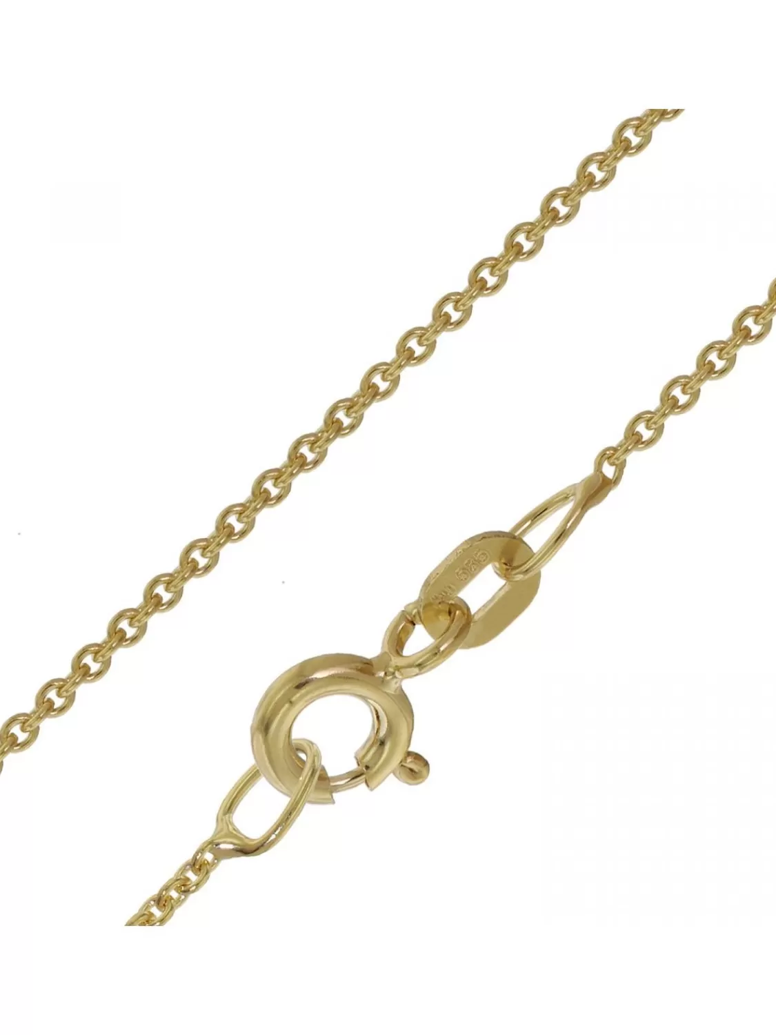 trendor Halskette Fur Anhanger Gold 585/ 14K Rundanker-Kette 1,1 Mm | Damenschmuck