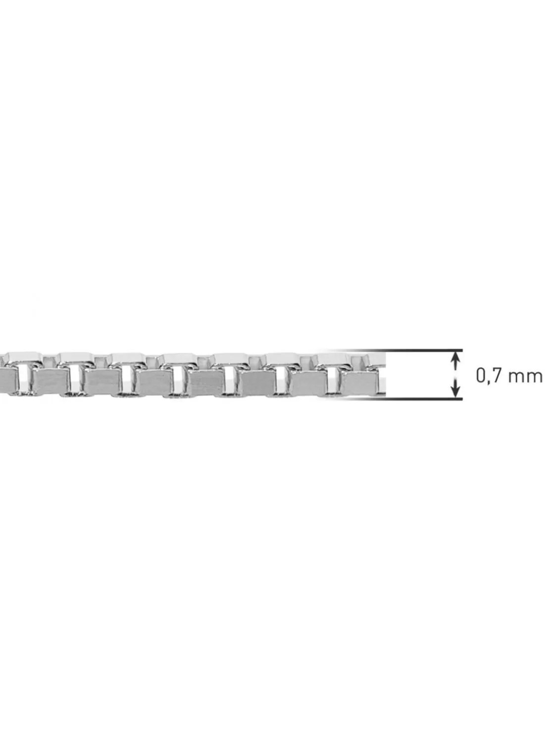 trendor Halskette Fur Anhanger Weisgold 333/8K Venezianer Kette 0,7 Mm | Damenschmuck