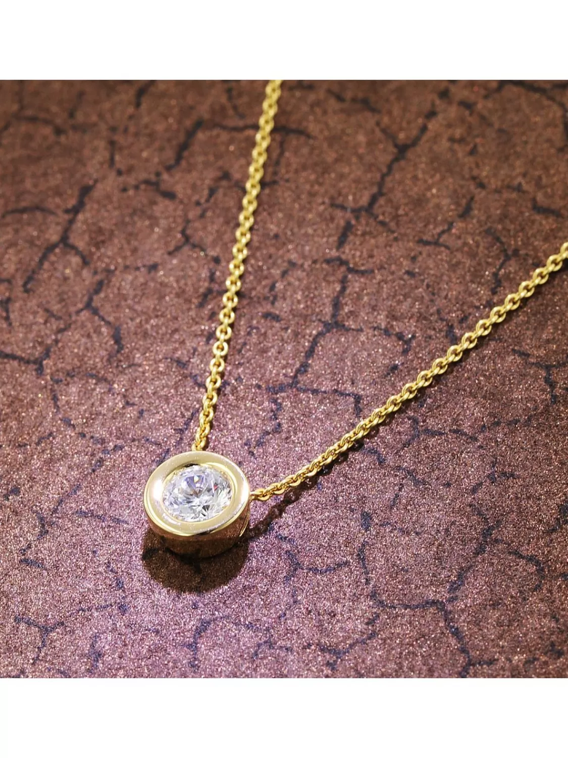trendor Halskette Fur Damen Gold 333 / 8K Zirkonia Collier | Damenschmuck