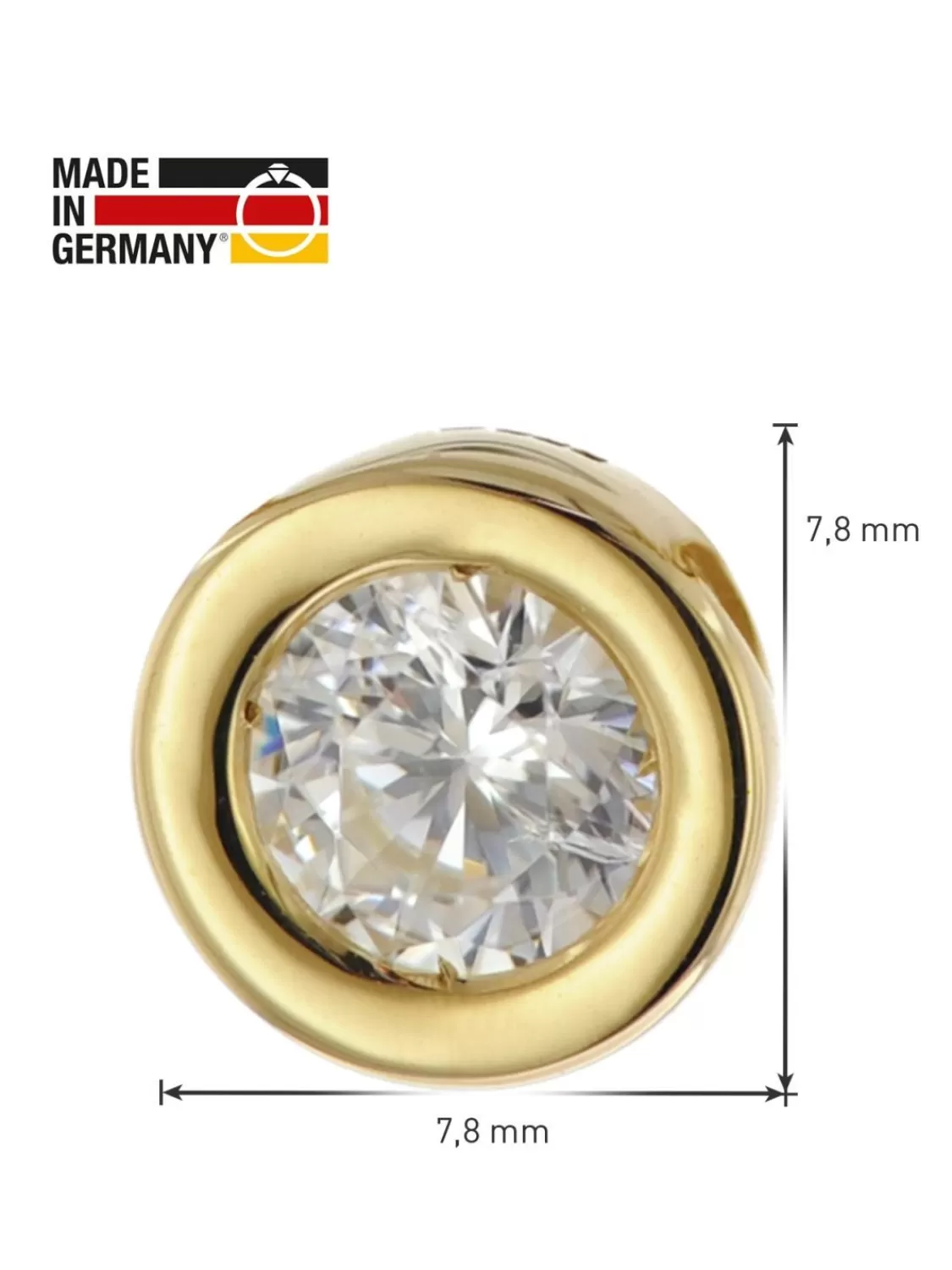 trendor Halskette Fur Damen Gold 333 / 8K Zirkonia Collier | Damenschmuck