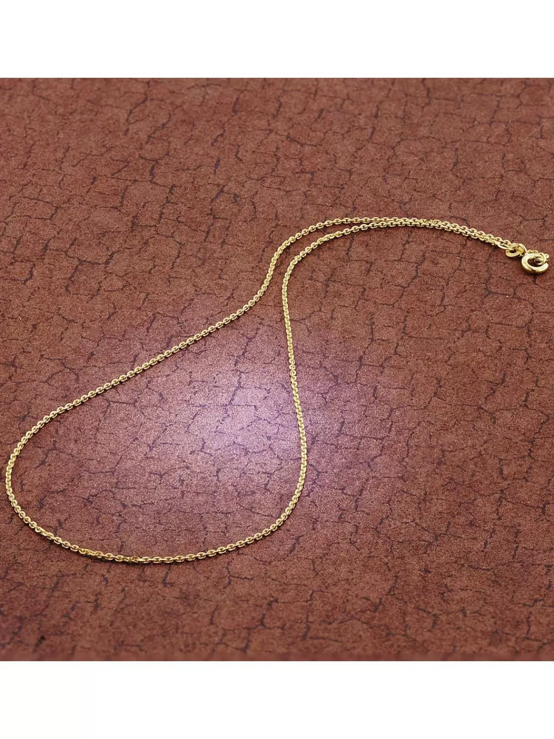 trendor Halskette Gold 333/8K Diamantierte Ankerkette Breite 1,3 Mm | Damenschmuck